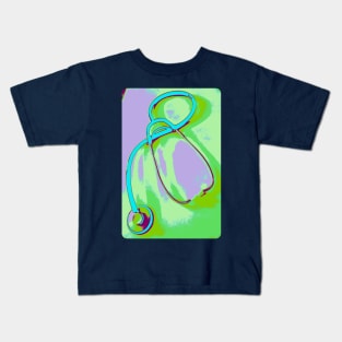 stethoscope art poster Kids T-Shirt